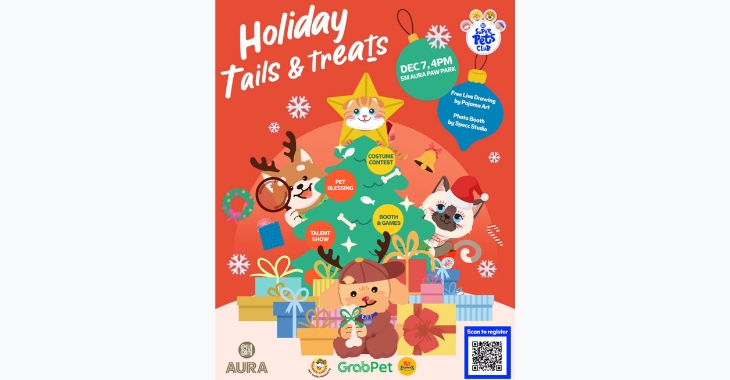 SM Super Pets Club celebrates Christmas Paw-ty with Holiday Tails & Treats at SM Aura Paw Park | SM Supermalls