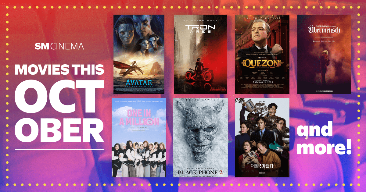 Your Guide to SM Cinema Movies Now Showing This October