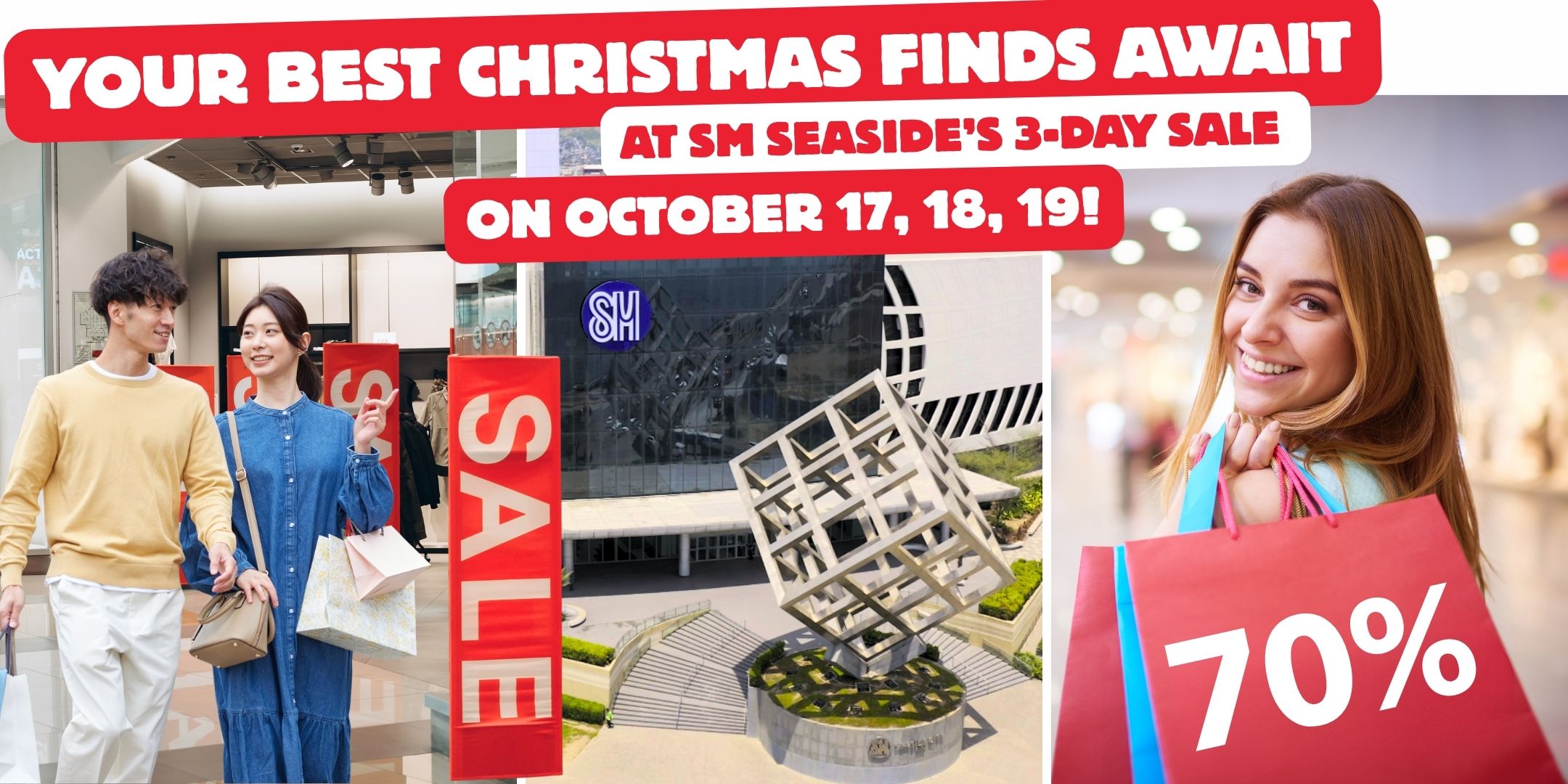Your Best Christmas Finds Await at SM Seaside’s  3 Day Sale on October 17, 18, 19
