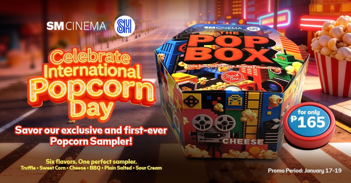 SM Cinema Launches POP BOX Popcorn Sampler for International Popcorn Day