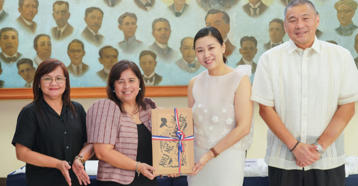 Young girl donates books