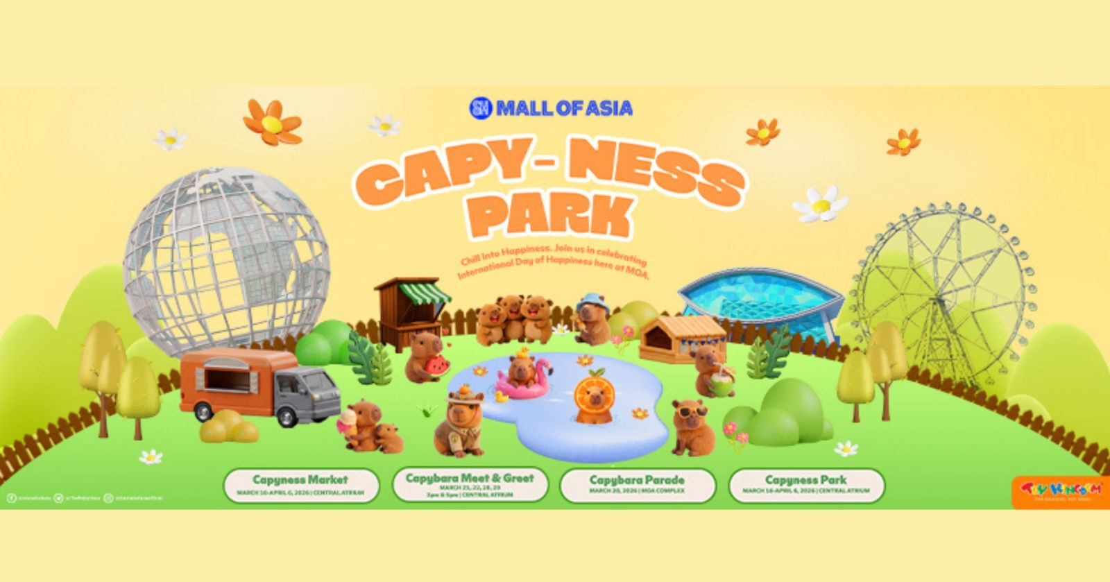 SM Mall of Asia brings the internet’s chillest icon to life with Capy-ness Park