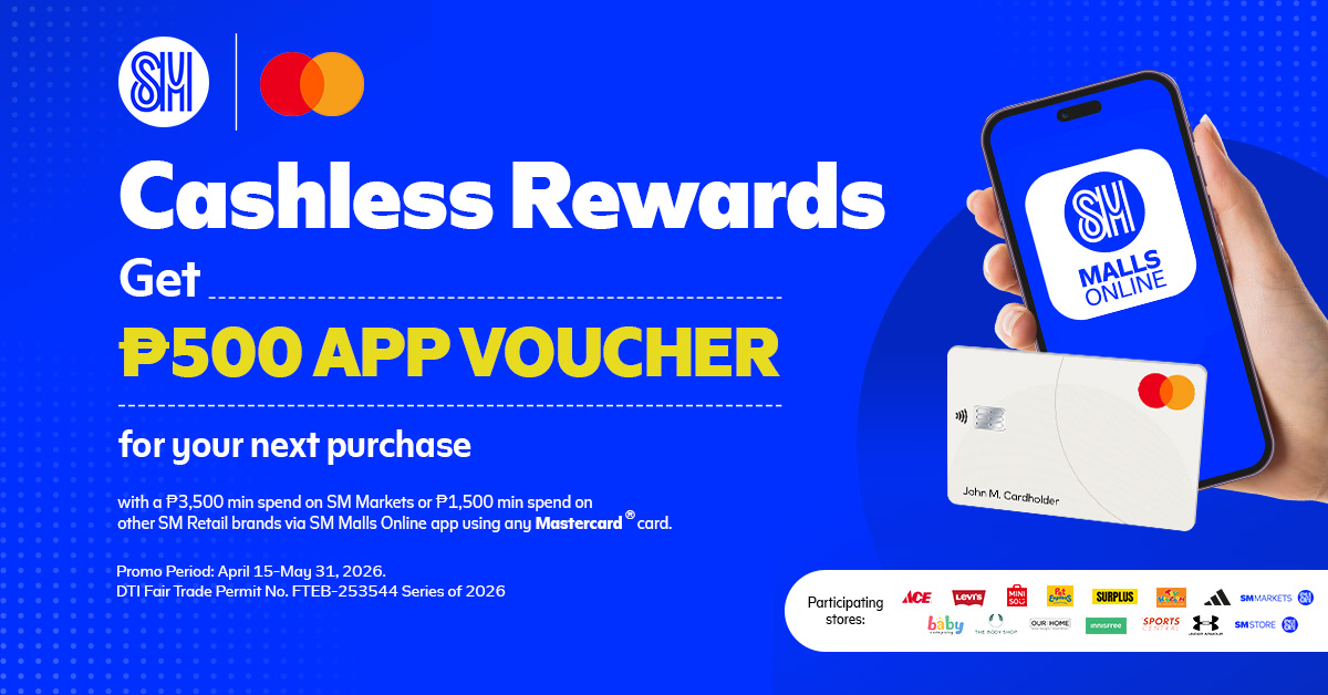 SM Malls Online app unlocks P500 rewards for cashless shopping with Mastercard