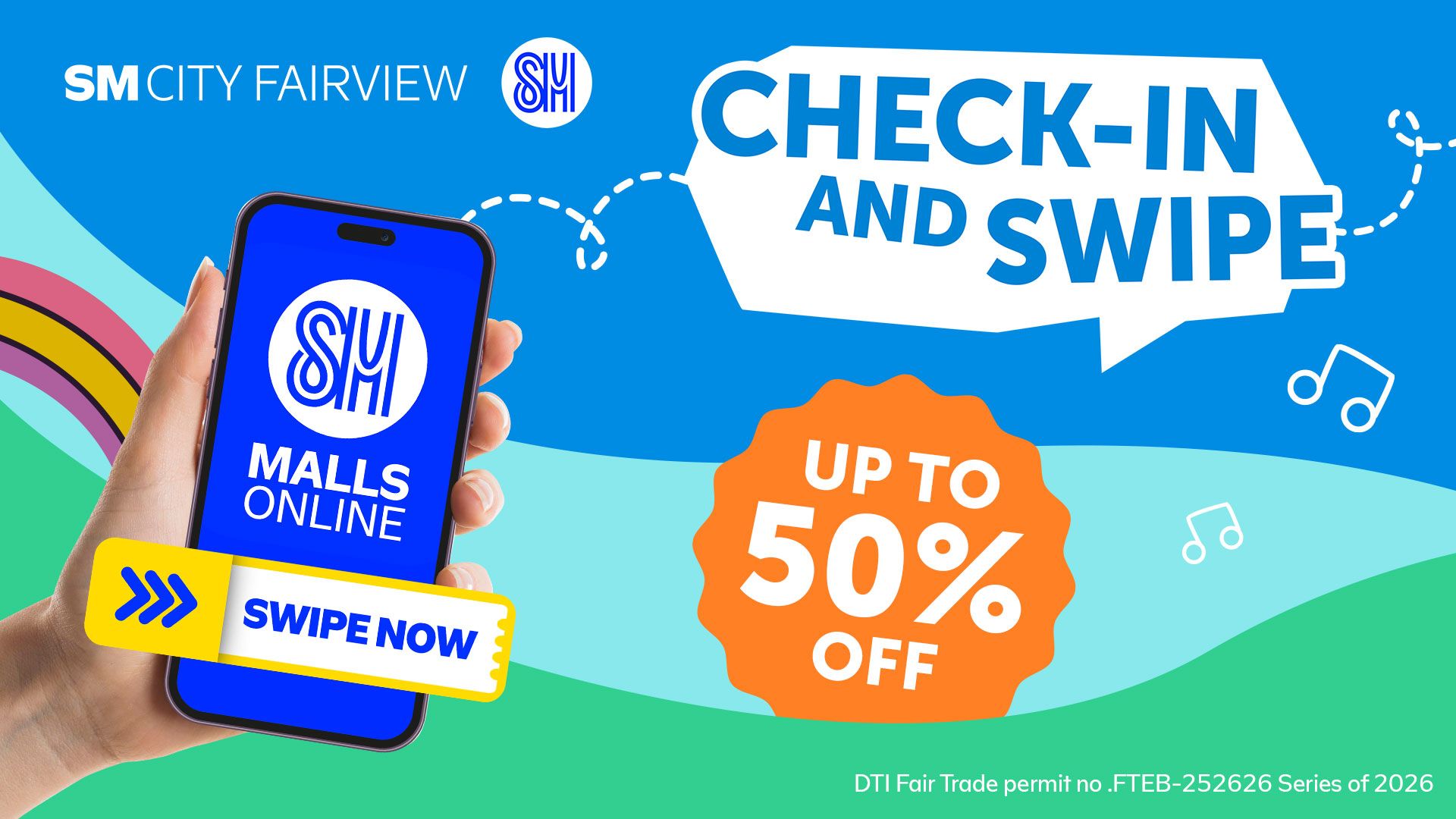 Check-in & Swipe heads to SM City Fairview with tons of exclusive deals and prizes