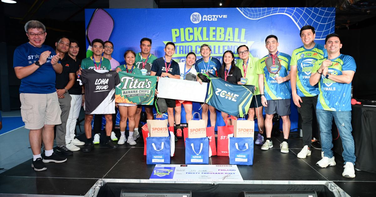 THE FIRST-EVER SM ACTIVE HUB PICKLEBALL TRIO CHALLENGE CONCLUDES WITH THRILLING GRAND FINALS
