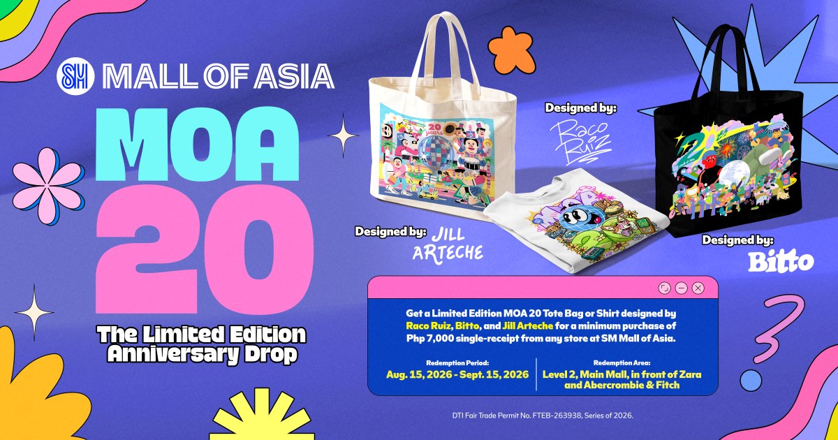SM Mall of Asia Unveils MOA20: 20 Years, Reimagined in a Limited Edition Drop