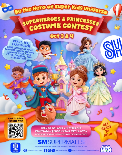 Super Kids costume contest poster placeholder